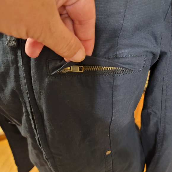 Vans Womens Athletic Utility Jacket with Button Neck Closure - Picture 3 of 12